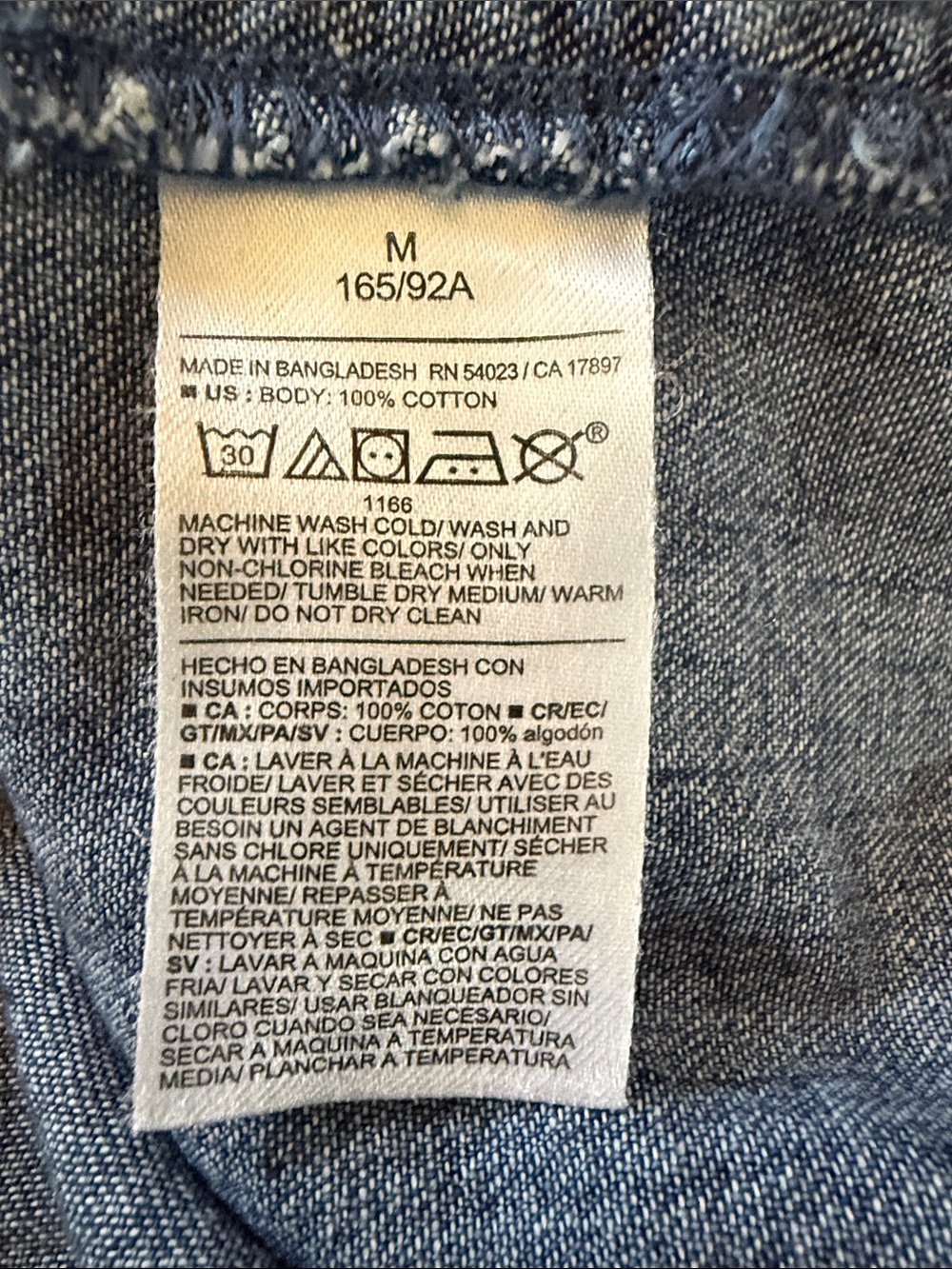 Old Navy denim cropped tank - Picture 6 of 6